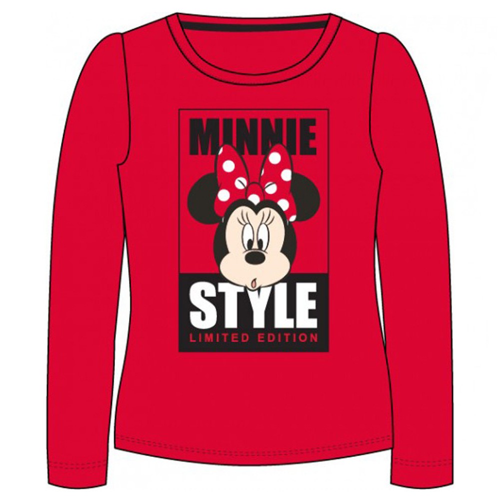 Disney Minnie Style Red children's long-sleeve top, size 8 years / 128 cm