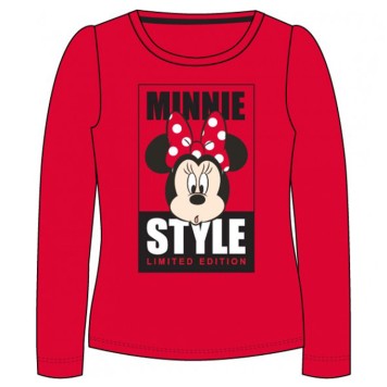 Disney Minnie Style Red children's long-sleeve top, size 8 years / 128 cm