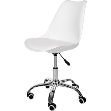 FOTEL OBROTOWY FD005 BIAŁY