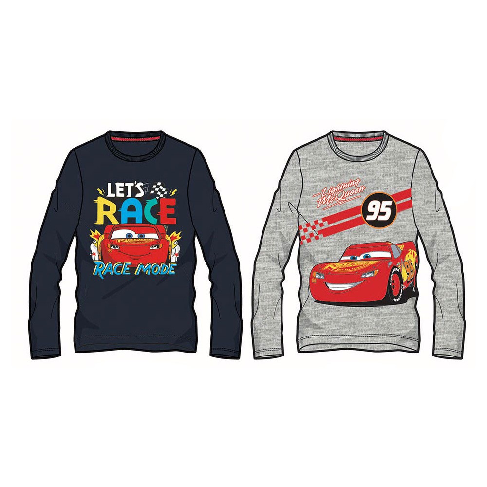 Disney Cars Race Kids Long Sleeve Shirt, Top 3-8 Years