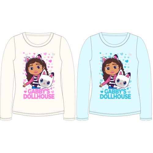 Gabby's Dollhouse Heart children's long shirt, top 104-134 cm