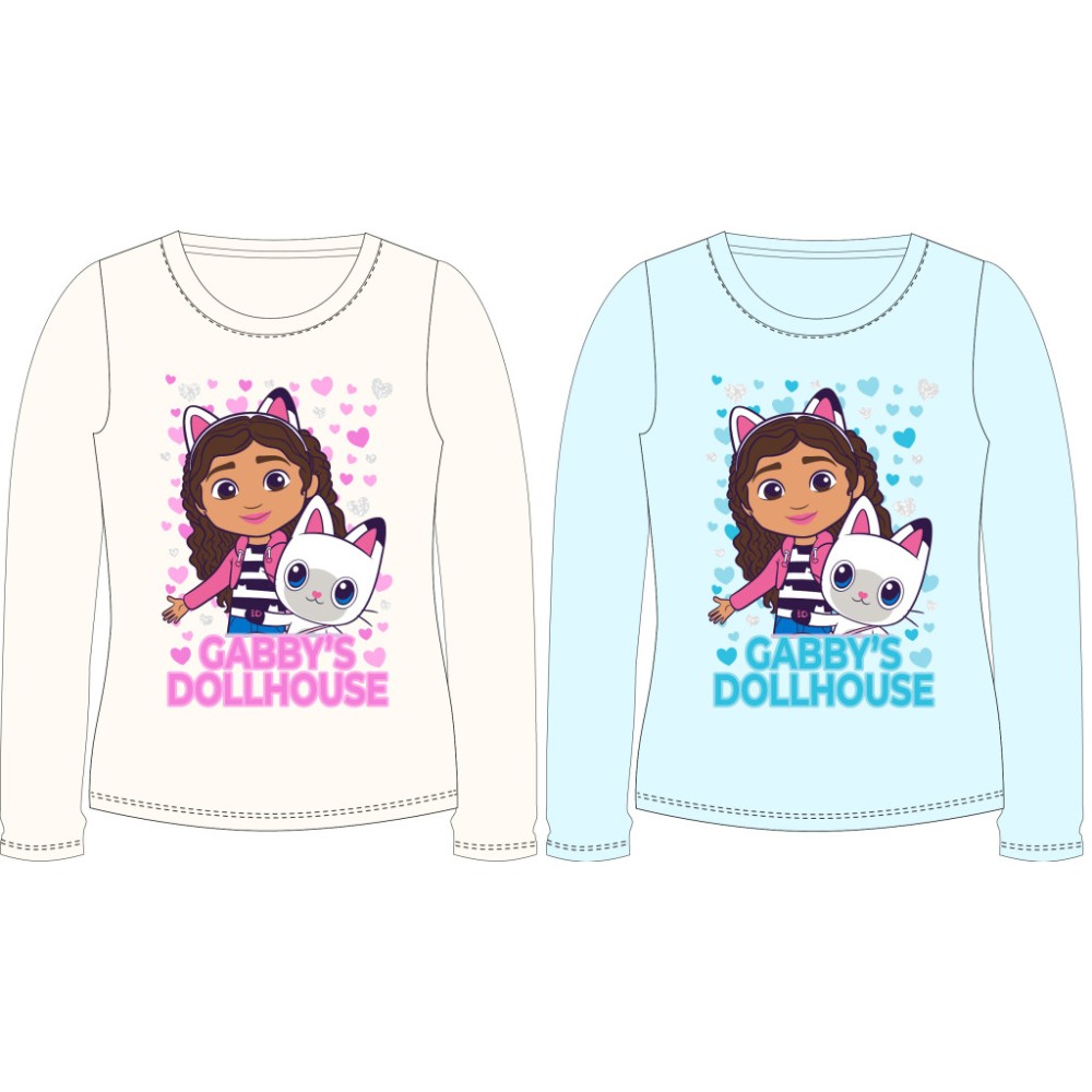 Gabby's Dollhouse Heart children's long shirt, top 104-134 cm