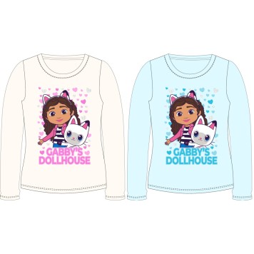Gabby's Dollhouse Heart children's long shirt, top 104-134 cm