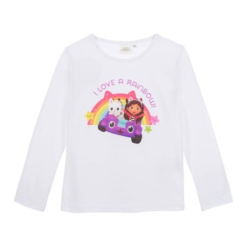 Gabby's Dollhouse Rainbow White kids long sleeve top, 3 years / 98 cm