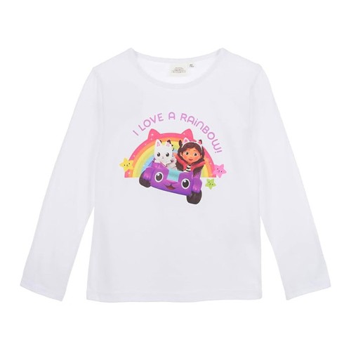 Gabby's Dollhouse Rainbow White kids' long-sleeve shirt, top 6 years / 116 cm