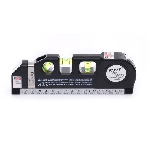 Poziomica laserowa z miarą 250cm KD10437