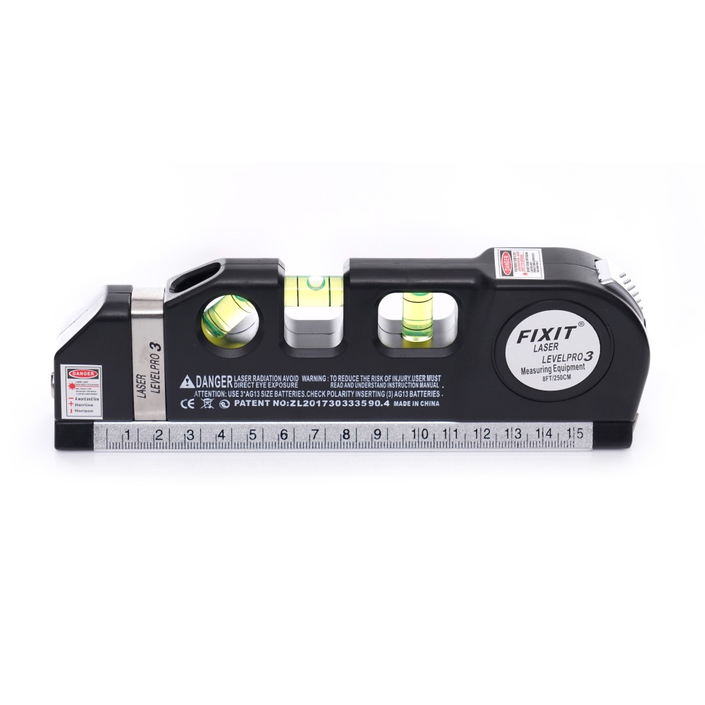 Poziomica laserowa z miarą 250cm KD10437