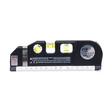 Poziomica laserowa z miarą 250cm KD10437