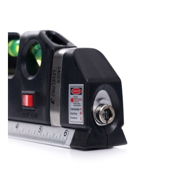 Poziomica laserowa z miarą 250cm KD10437