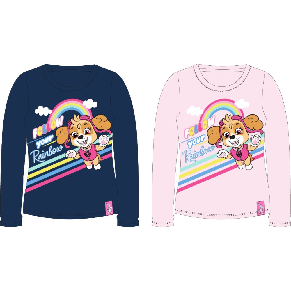 Paw Patrol Rainbow children's long-sleeve shirt, top 98-128 cm