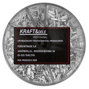 Tulejki nieizolowane 1900szt. KD10495