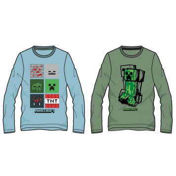 Minecraft Blockbuster children's long sleeve t-shirt, top 6-12 years