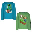 Minecraft BOOM! children's long sleeve T-shirt, top 6-12 years