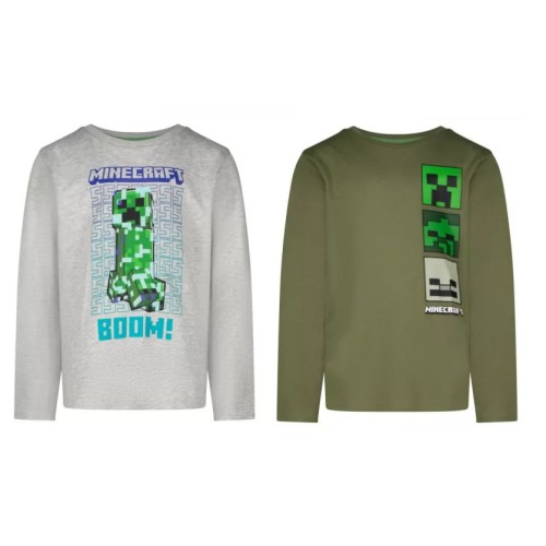 Minecraft children's long-sleeve t-shirt, top 6-12 years