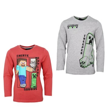 Minecraft children's long-sleeve T-shirt, top 6-12 years