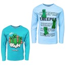 Minecraft Creeper children's long sleeve shirt, top 6-12 years