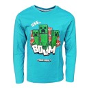 Minecraft Creeper children's long sleeve shirt, top 6-12 years
