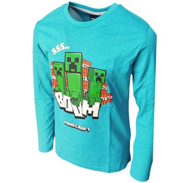 Minecraft Creeper children's long sleeve shirt, top 6-12 years