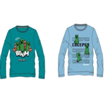 Minecraft Creeper children's long sleeve shirt, top 6-12 years