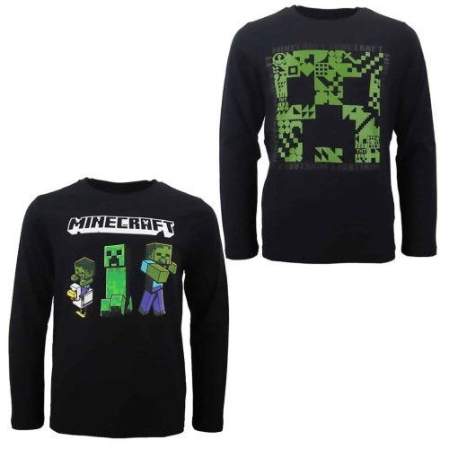 Minecraft Dark children's long sleeve shirt, top 8-12 years