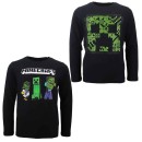 Minecraft Dark children's long sleeve shirt, top 8-12 years