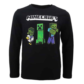 Minecraft Dark children's long sleeve shirt, top 8-12 years