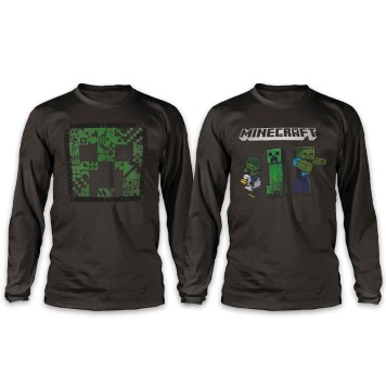 Minecraft Dark children's long sleeve shirt, top 8-12 years