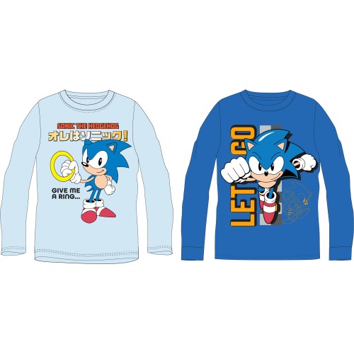 Sonic the Hedgehog Ring Sonic the Hedgehog Kids' Long Sleeve T-Shirt, Top 104-152 cm