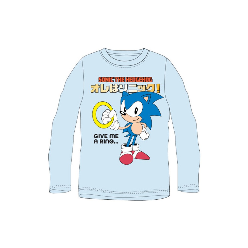 Sonic the Hedgehog Ring Sonic the Hedgehog kids' long-sleeve shirt, top 116 cm