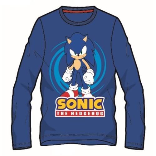 Sonic the Hedgehog Sonic the Hedgehog Spiral Kids' Long Sleeve T-Shirt, Top 6-12 Years