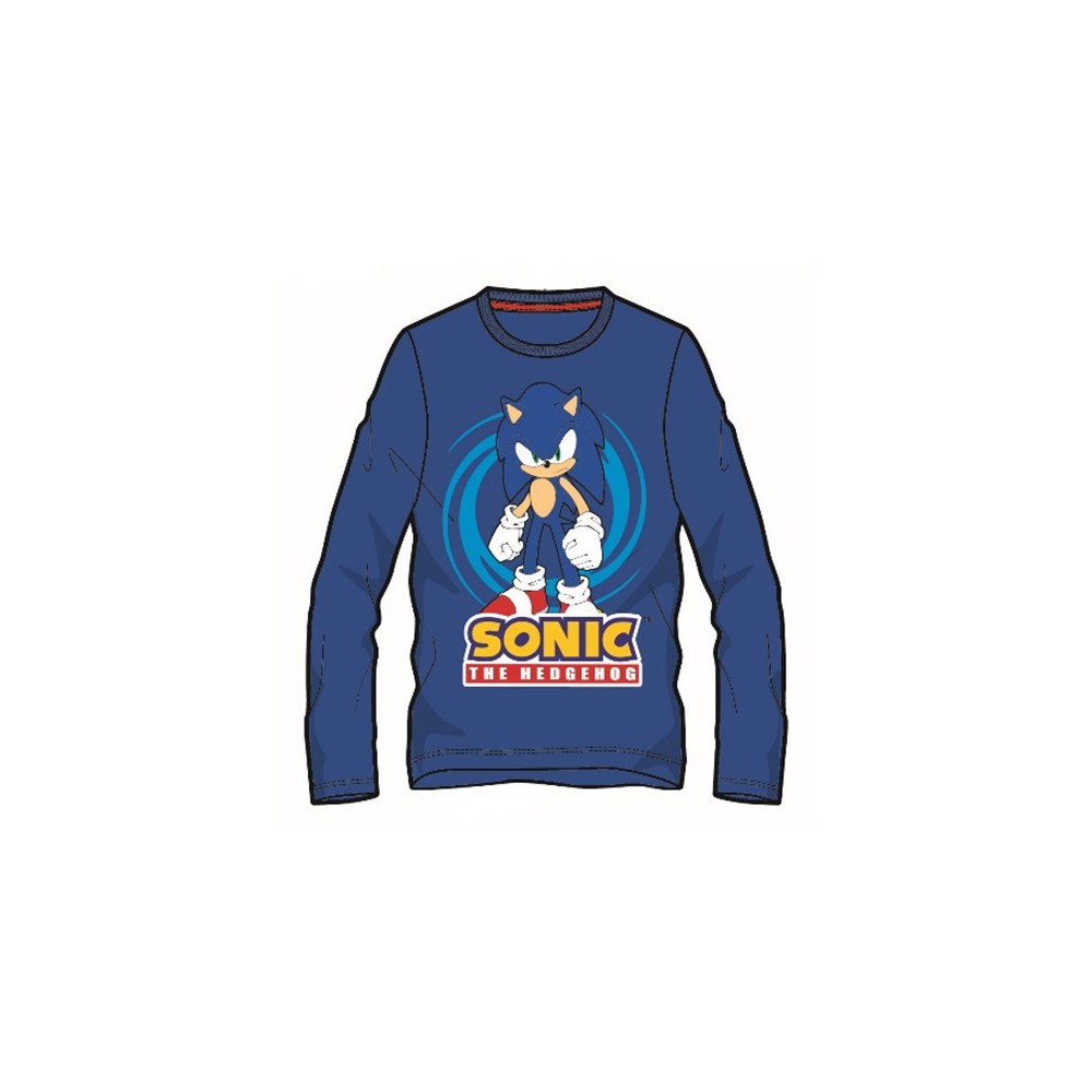 Sonic the Hedgehog Sonic the Hedgehog Spiral Kids' Long Sleeve T-Shirt, Top 6-12 Years