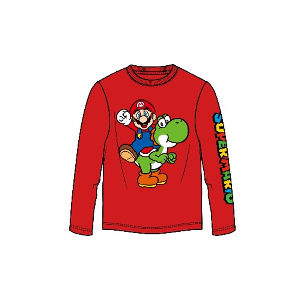 Super Mario Yoshi children's long sleeve shirt, top 10 - 11 years / 140 - 146 cm