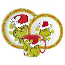 The Grinch Christmas Mischief tableware set, micro plastic set with mug 390 ml