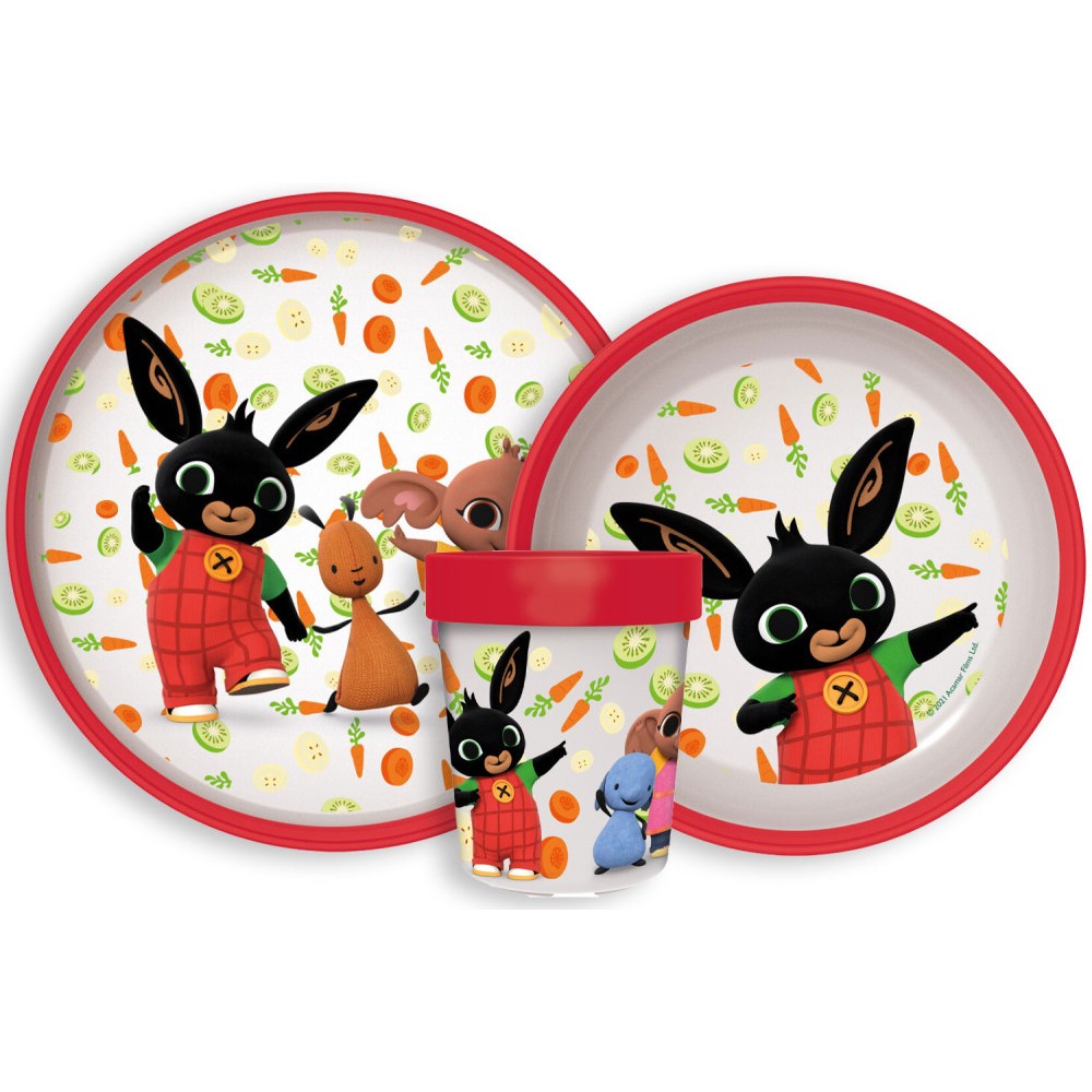 Bing Happy Carrots non-slip tableware set, micro plastic set