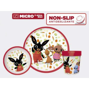 Bing Happy Carrots non-slip tableware set, micro plastic set