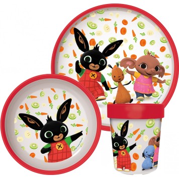 Bing Happy Carrots non-slip tableware set, micro plastic set