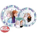 Disney Frozen Ice Magic dinner set, microwave plastic set with 350 ml mug