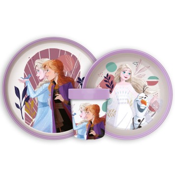 Disney Frozen Journey non-slip dinnerware set, micro plastic set