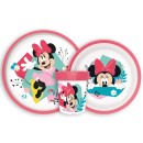 Disney Minnie  Being More non-slip dining set, micro plastic set