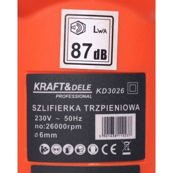 Szlifierka prosta trzpieniowa 1500W KD3026