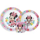 Disney Minnie  Spring Dinner set, micro plastic set with mug 265 ml