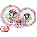 Disney Minnie  Spring Dinner set, micro plastic set with mug 265 ml