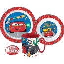 Disney Cars dinner set, micro plastic set with mug 350 ml