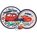 Disney Cars Stickers non-slip dinner set, micro plastic set