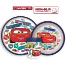 Disney Cars Stickers non-slip dinner set, micro plastic set