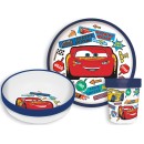Disney Cars Stickers non-slip dinner set, micro plastic set