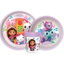 Gabby's Dollhouse non-slip dining set, micro plastic set