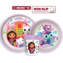 Gabby's Dollhouse non-slip dining set, micro plastic set