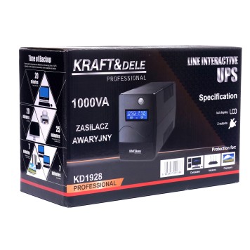 Zasilacz awaryjny UPS 1000VA LCD KD1928