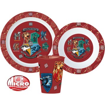 Harry Potter dinner set, micro plastic set, with cup 260 ml
